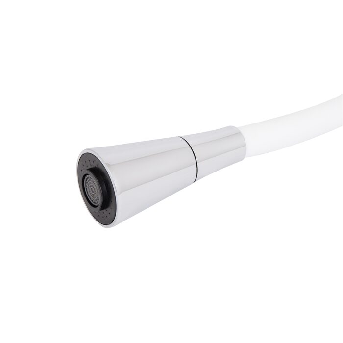 Змішувач для кухні Lidz Tani 008F3 з гнучким виливом (k40) LDTAN008F3WCR37037 White / Chrome