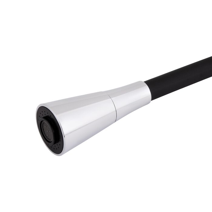 Змішувач для кухні Lidz Tani 007F3 з гнучким виливом (k40) LDTAN007F3BCR37649 Black / Chrome