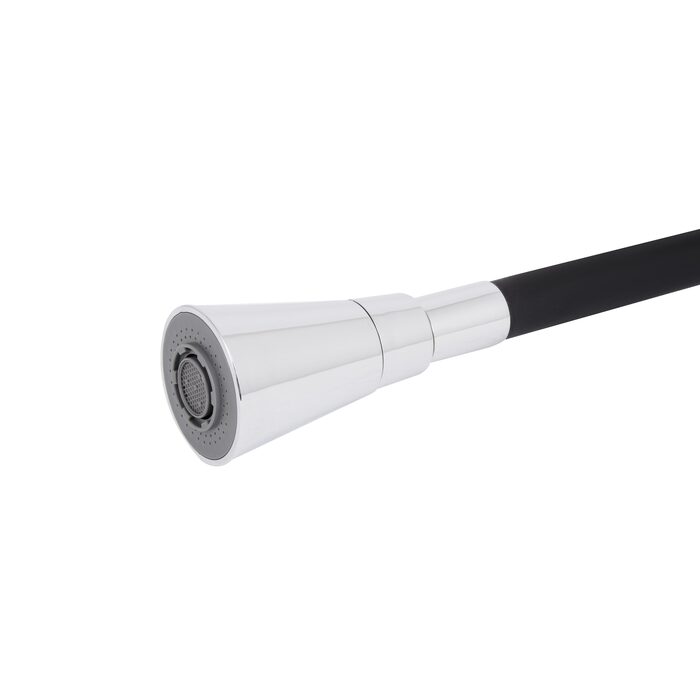Змішувач для кухні Lidz Tani 007F3 з гнучким виливом (k40) LDTAN007F3BCR37649 Black / Chrome