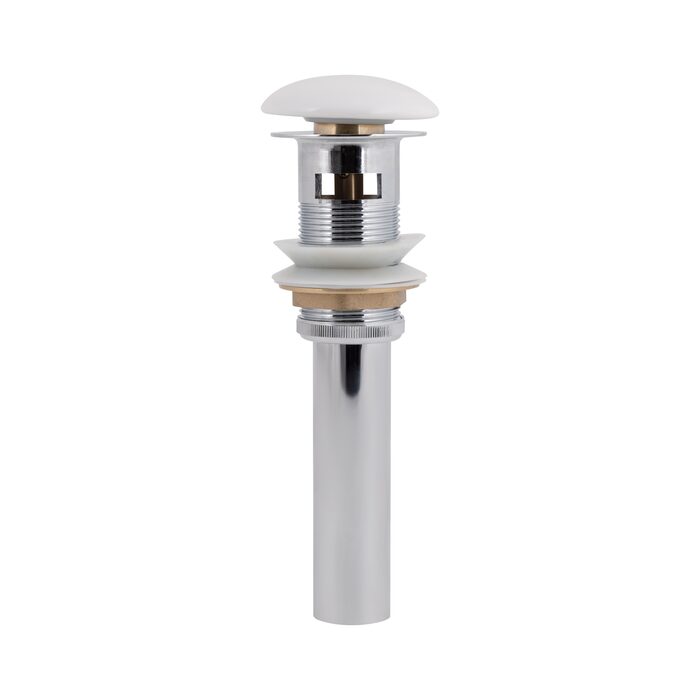Донний клапан для раковини Qtap PU02O 225х70х70 White з переливом