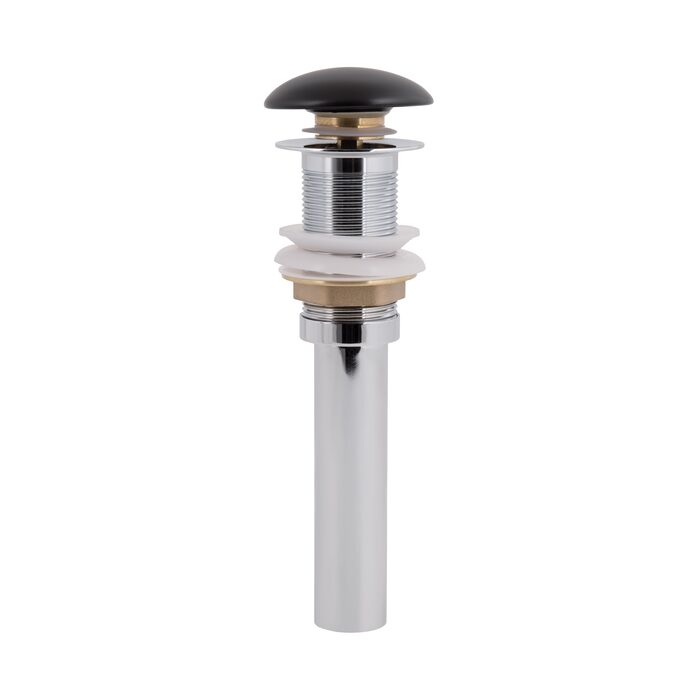 Донний клапан для раковини Qtap PU03 225х70х70 Matt black