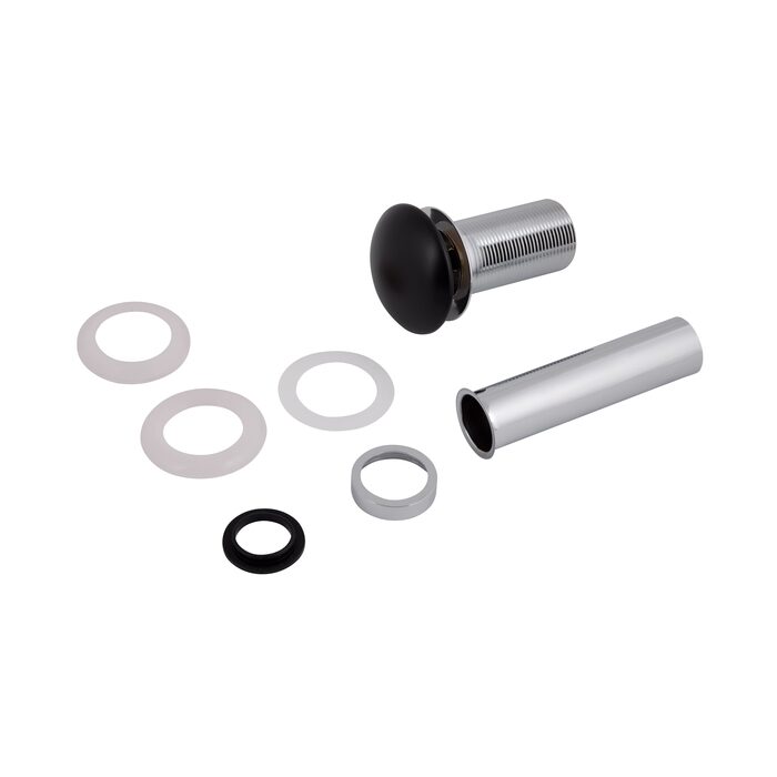 Донний клапан для раковини Qtap PU03 225х70х70 Matt black