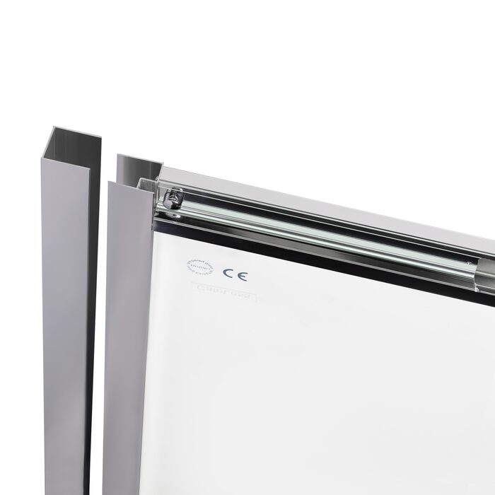 Душові двері в нішу Qtap Taurus CRM201-11.C6 110-120x200 см, скло Clear 6 мм, покриття CalcLess