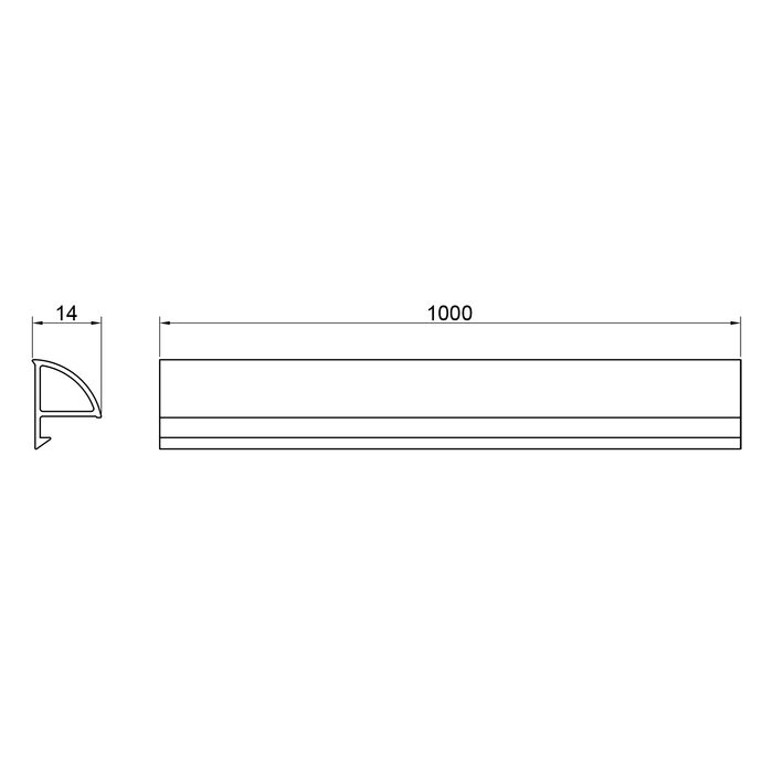 Декоративна планка для піддона та ванни Qtap Water cover WHI60101401
