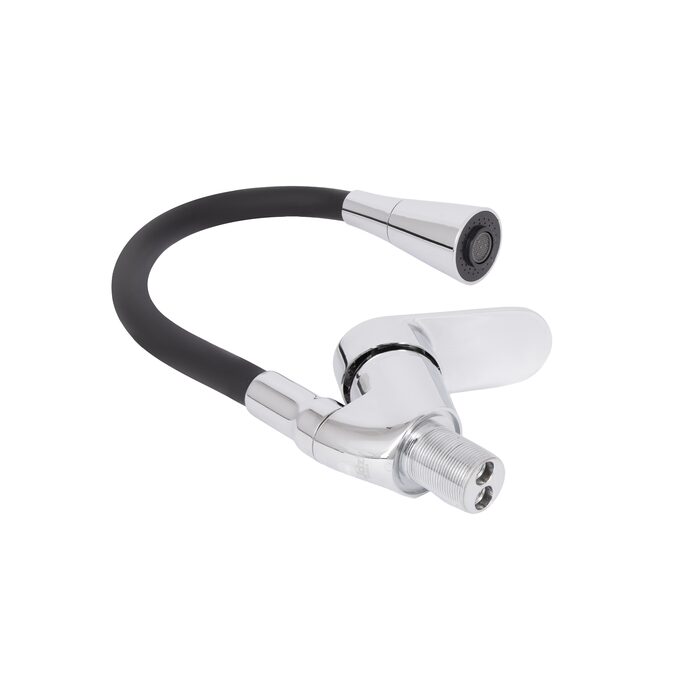 Змішувач для кухні Lidz Tani 008F3 з гнучким виливом (k40) LDTAN008F3BCR39484 Black / Chrome