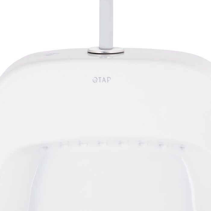 Пісуар підвісний Qtap Crow з краном-дозатором 390х330х660 White QT0588112HW