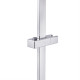 Душова стійка з тримачем універсальна Qtap Lepit 705 мм прямокутна QTLEP82103NC Chrome