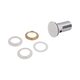 Донний клапан Pop-up для біде з переливом 70х70х110 mm White Qtap