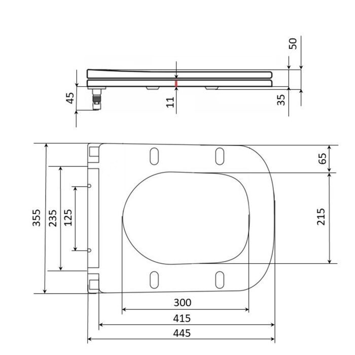 Сидіння для унітаза Qtap Kalao з мікроліфтом Slim QT08991213AW