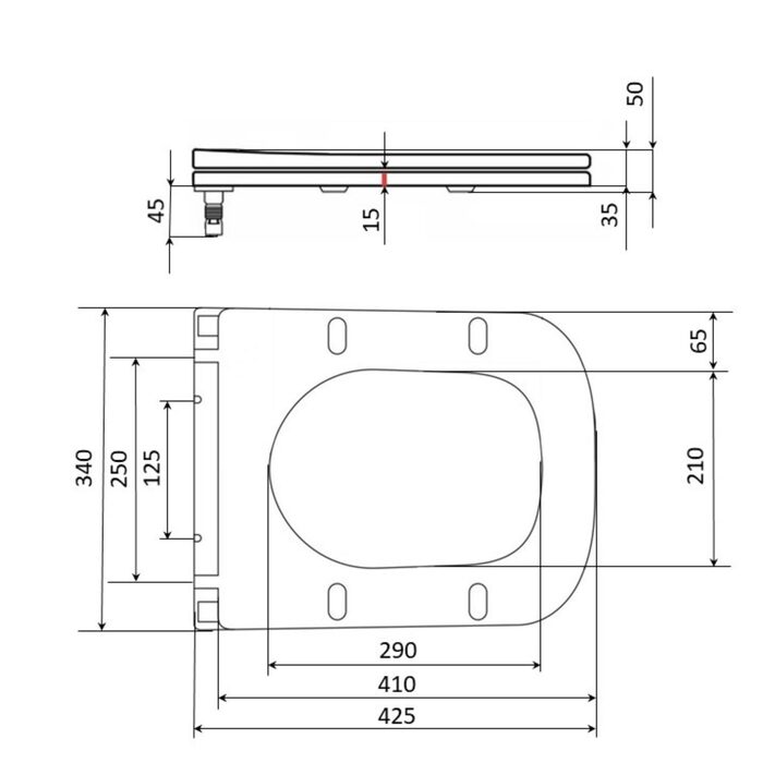 Сидіння для унітаза Qtap Nando з мікроліфтом Slim QT12991222AW