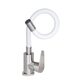 Змішувач для кухні Lidz Vida 015F3 з гнучким виливом (k35) LDVID015F3WHI43357 White / Nickel