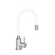 Змішувач для кухні Lidz Aria 015F3 з гнучким виливом (k35) LDARI015F3WHI43362 White / Nickel