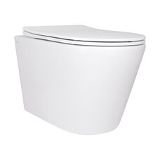 Унітаз підвісний Qtap Scorpio безободковий Ultra Quiet з сидінням Soft-close QT14332380AW
