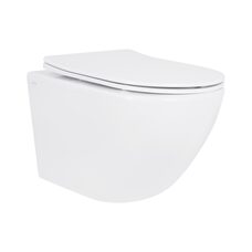 Унітаз підвісний Qtap Jay безободковий Ultra Quiet з сидінням Soft-close QT07335177W