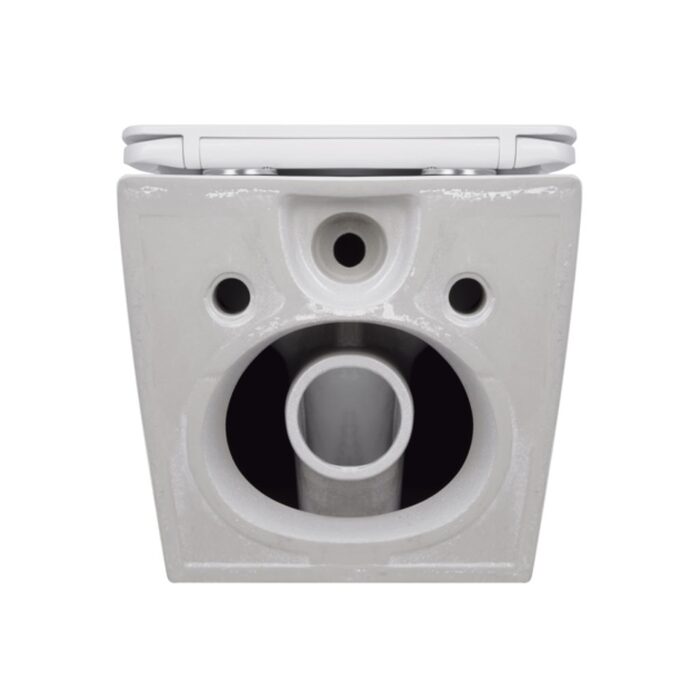 Унітаз підвісний Qtap Jay безободковий Ultra Quiet з сидінням Soft-close QT07335177W