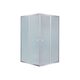 Lidz Wawel SC80x80.SAT.LOW.FR Душова кабіна квадратна, скло Frost 4 мм + Lidz Душовий піддон KAPIELKA ST80x80х14
