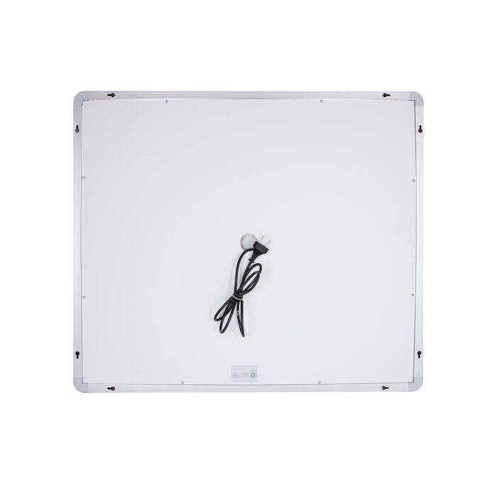 Дзеркало Qtap Mideya 800х700 з LED-підсвічуванням Touch, з антизапотіванням, з димером, рег. яскравості Reverse QT2078NCF8070W