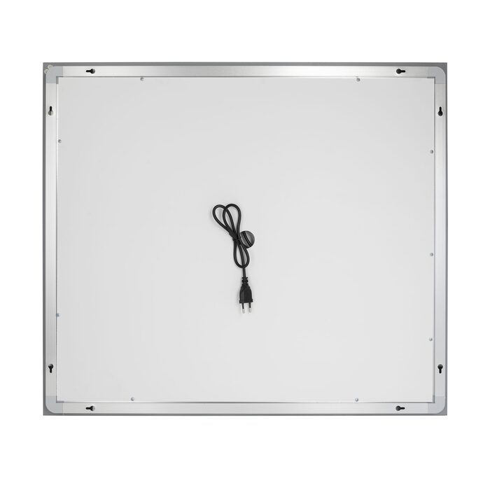 Дзеркало Qtap Mideya 800х700 з LED-підсвічуванням Touch, з антизапотіванням, з димером, рег. яскравості Reverse QT2078NCF8070W