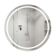 Дзеркало Qtap Mideya R800 з LED-підсвічуванням Touch, з антизапотіванням, димером QT2078NCR8080W