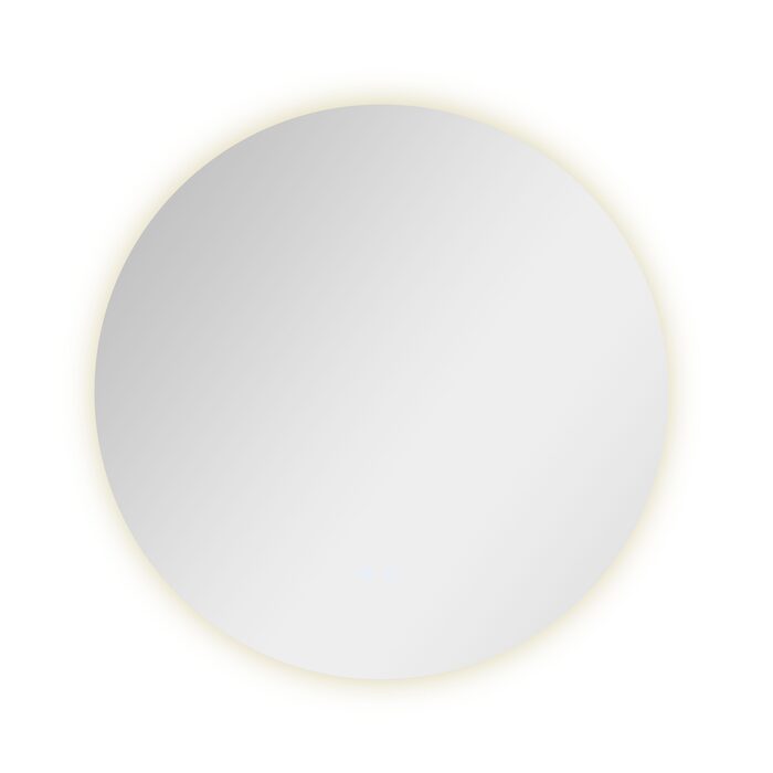 Дзеркало Qtap Taurus R600 з LED-підсвічуванням Touch, з антизапотіванням, з димером, рег. темп. кольору (3000-6500K) QT2478R607