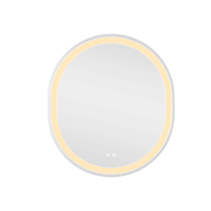 Дзеркало Qtap Gemini 800х700 з LED-підсвічуванням Touch, з антизапотіванням, з димером, рег. темп. кольору (3000-6500K) Reverse QT2578R8071W