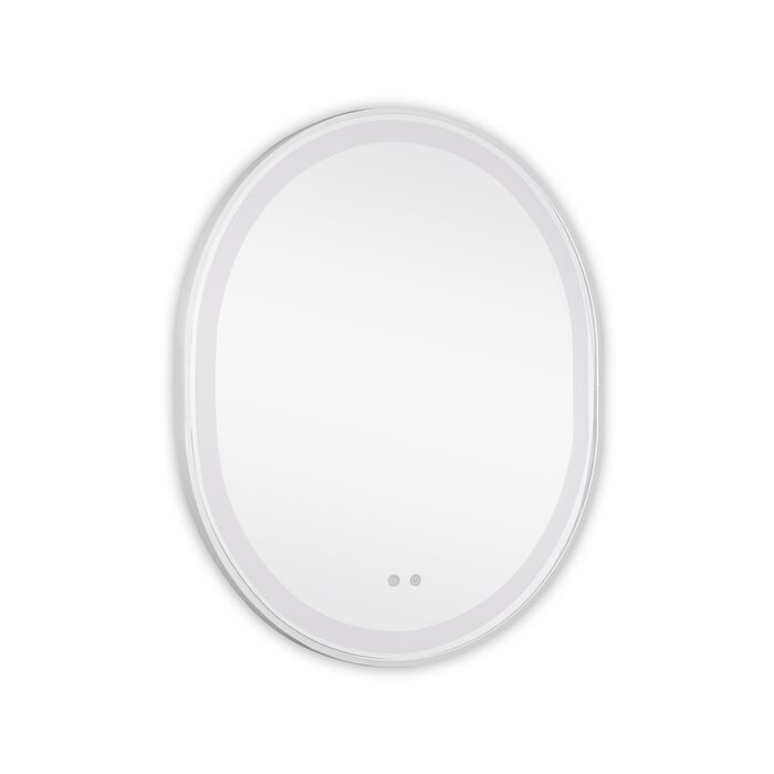 Дзеркало Qtap Gemini 800х700 з LED-підсвічуванням Touch, з антизапотіванням, з димером, рег. темп. кольору (3000-6500K) Reverse QT2578R8071W