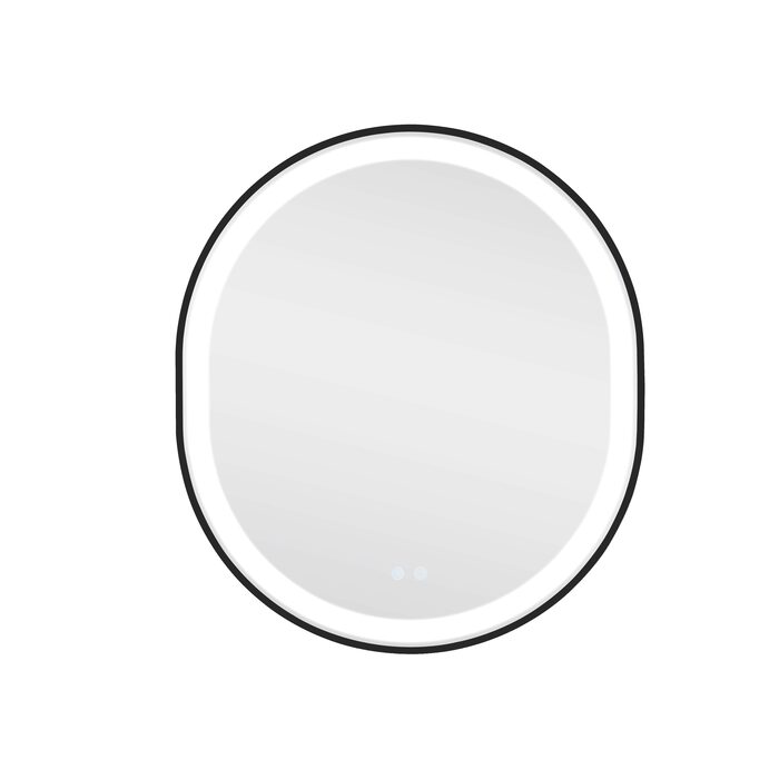 Дзеркало Qtap Gemini 800х700 з LED-підсвічуванням Touch, з антизапотіванням, з димером, рег. темп. кольору (3000-6500K) Reverse QT2578R8072B