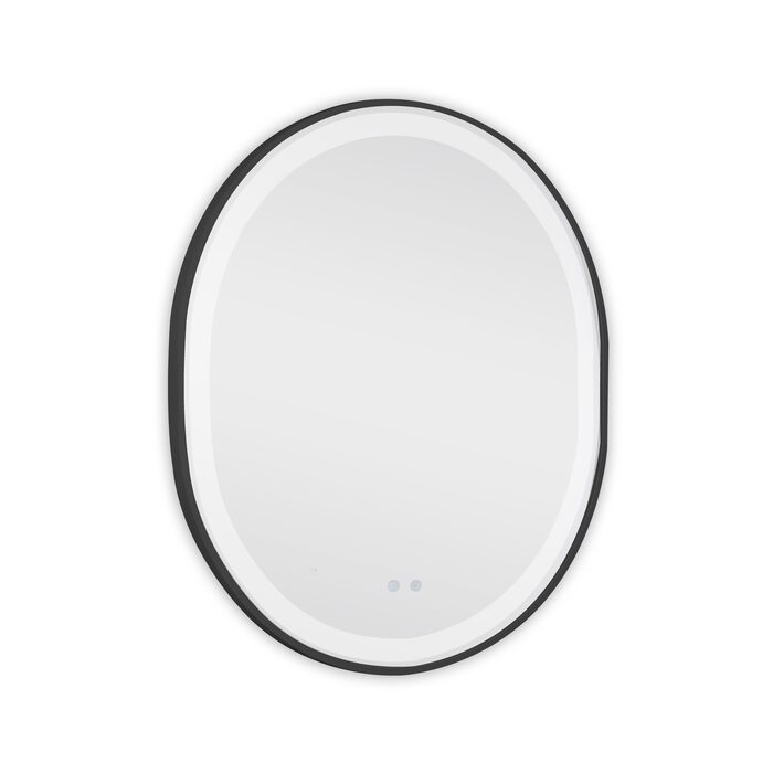 Дзеркало Qtap Gemini 800х700 з LED-підсвічуванням Touch, з антизапотіванням, з димером, рег. темп. кольору (3000-6500K) Reverse QT2578R8072B