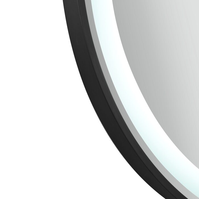 Дзеркало Qtap Gemini 800х700 з LED-підсвічуванням Touch, з антизапотіванням, з димером, рег. темп. кольору (3000-6500K) Reverse QT2578R8072B