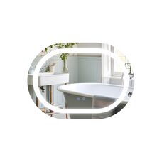 Дзеркало Qtap Gemini 600х800 з LED-підсвічуванням Touch, з антизапотіванням, з димером, рег. темп. кольору (3000-6500K) QT2578R6080