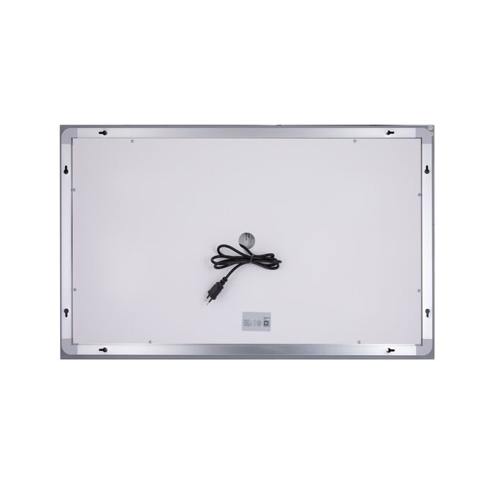 Дзеркало Qtap Cardinal 500х800 з LED-підсвічуванням Touch, з антизапотіванням, з димером, рег. темп. кольору (3000-6500K) Reverse QT0478C5080