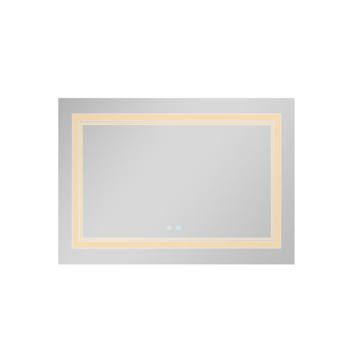 Дзеркало Qtap Cardinal 1200х800 з LED-підсвічуванням Touch, з антизапотіванням, з димером, рег. темп. кольору (3000-6500K) QT0478C12080