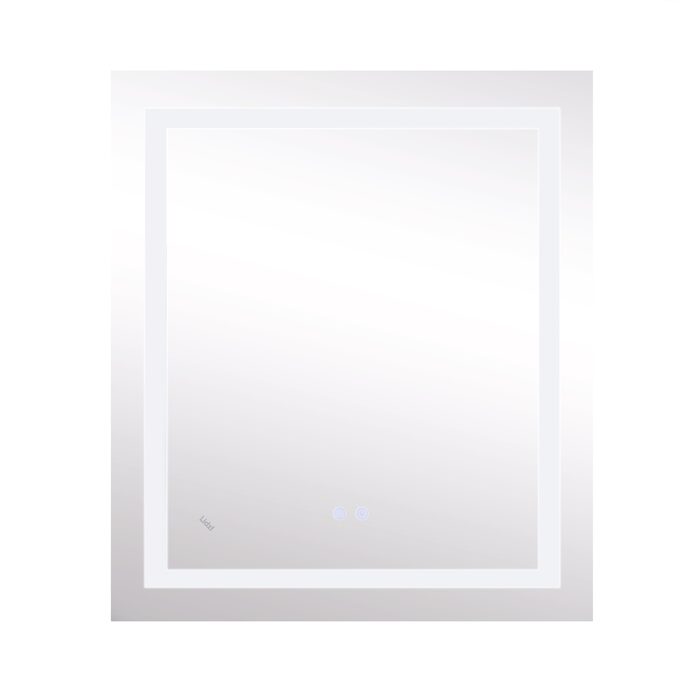 Дзеркало Lidz Kubis 700х800 з LED-підсвічуванням Touch, з антизапотіванням, з димером, рег. яскравості Reverse LD78LF9048070
