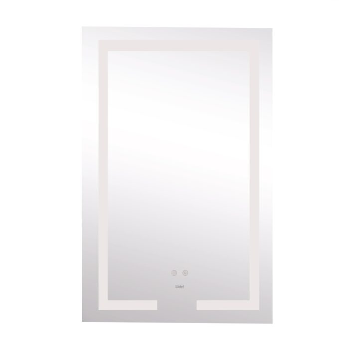Дзеркало Lidz Kubis 500х800 з LED-підсвічуванням Touch, з антизапотіванням, з димером, рег. яскравості LD78LF9365080