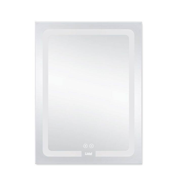 Дзеркало Lidz Kubis 600х800 з LED-підсвічуванням Touch, з антизапотіванням, з димером, рег. яскравості LD78LF9376080