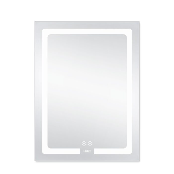 Дзеркало Lidz Kubis 600х800 з LED-підсвічуванням Touch, з антизапотіванням, з димером, рег. яскравості LD78LF9376080