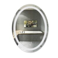 Дзеркало Lidz Vida 700х500 з LED-підсвічуванням Touch, з антизапотіванням, з димером, рег. яскравості LD78LF5070