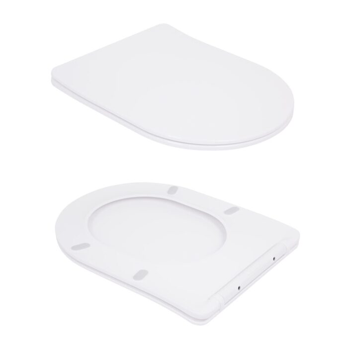 Унітаз підвісний Qtap Robin Ultra Quiet безобідковий з сідінням Soft-close 520x365x365 мм WHITE