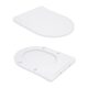 Унітаз підвісний Qtap Robin Ultra Quiet безобідковий з сідінням Soft-close 520x365x365 мм WHITE