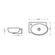 Раковина Qtap Leo 430x285x160 White QT11111008RW