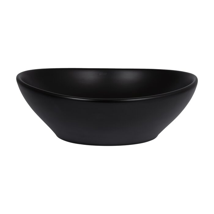 Раковина-чаша Qtap Dove 415x340x140 Matt black QT06116062AMB