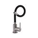 Змішувач для кухні Brinex Pure 015F3 з гнучким виливом   Nickel/Black BRIPUR015F3NKB