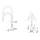 Змішувач для кухні Brinex Pure 015F3 з гнучким виливом   Nickel/Grey BRIPUR015F3NKG