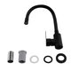Змішувач для кухні Brinex Pure 015F3 з гнучким виливом   Black Matt BRIPUR015F3BLM