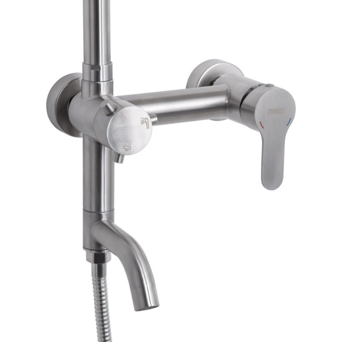 Душова система універсальна Brinex Pure 1030 на три споживачі  Nickel BRIPUR1030NKL