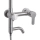 Душова система універсальна Brinex Pure 1030 на три споживачі  Nickel BRIPUR1030NKL