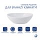 Комплект Qtap Dove: Раковина накладна овальна 415x340x140 мм White + Донний клапан PU02