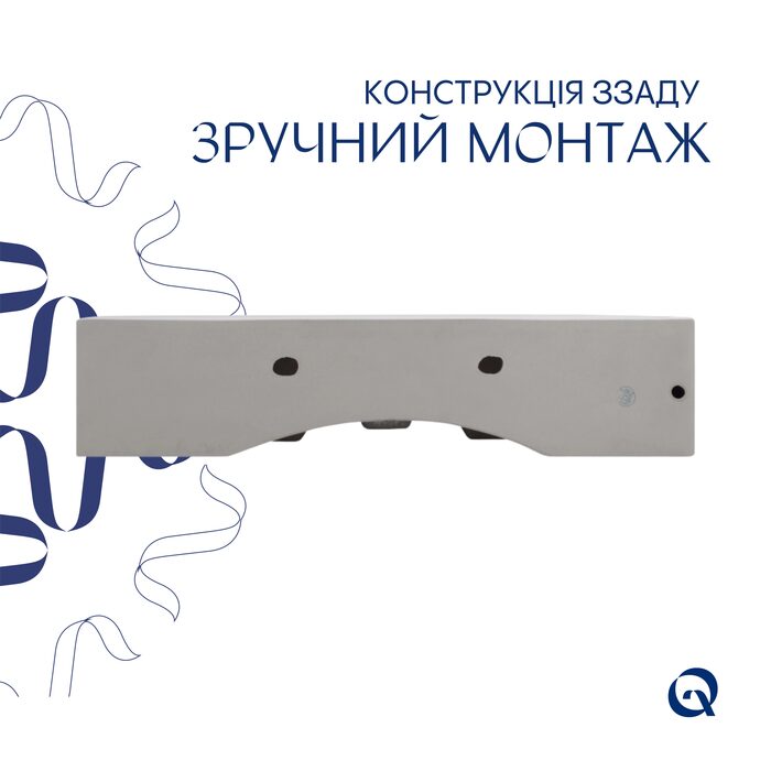 Комплект Qtap Nando LT: Раковина підвісна прамокутна 610х420х140 мм White + Донний клапан PU02O