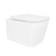 Унітаз підвісний Qtap Crow Ultra Quiet безобідковий з сідінням Soft-close QT05335170W
