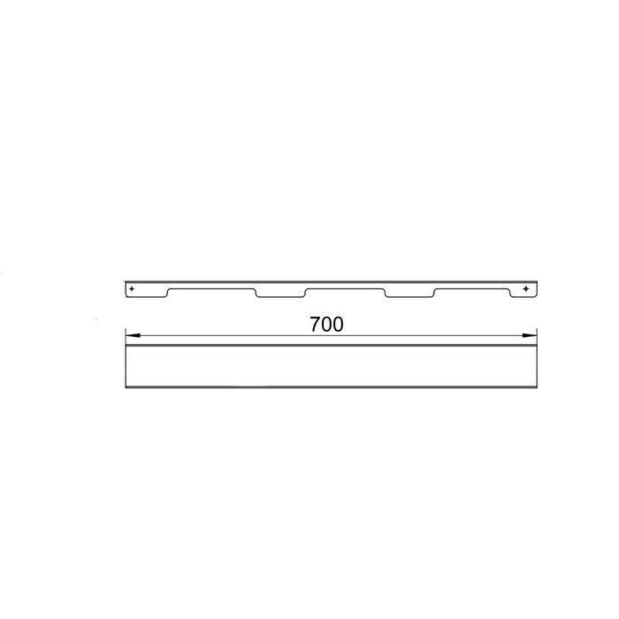 Решітка для лінійного трапу SUS304 Grate FA700 (NKS) Qtap